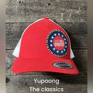 Patriotic themed trucker hat Adjustable SnapBack